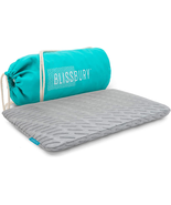 BLISSBURY 2.6 Inch Ultra Thin Pillow for Sleeping | Premium Memory Foam ... - £46.80 GBP