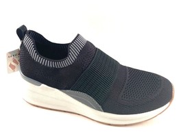 Skechers 155627 Black Air-Cooled Memory Foam Wedge  Slip On Fashion Sneaker  - £32.89 GBP