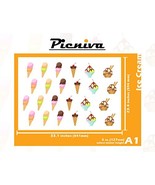 Picniva A1(5&quot;) Ice Cream Baby Kid Nursery Room Decal Sticker Clear Vinyl... - $16.65