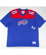 New Starter Buffalo Bills Men&#39;s V-Neck T-Shirt Jersey Sz XL Thick Mesh B... - $28.45