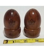 Vintage Mid Century Modern Wooden Salt And Pepper Shaker Set - $183.78 MXN