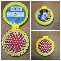 Disney Stores Mickey Mouse Round Folding Brush Mirror Combination Compact - £12.48 GBP