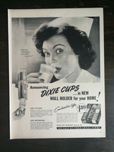 Vintage 1949 Dixie Cups Full Page Original Ad 1221 - £5.20 GBP