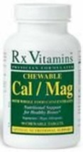 NEW Rx Vitamins Cal/Mag Chewable for Healthy Bones Support Gluten Free 90Tablet - £14.67 GBP