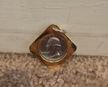 1972 Quarter Vintage Novelty Keychain Tag 1.5&#39;&#39; Silver Color - £6.82 GBP