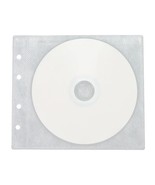 200 Cd/Dvd Double-Sided 2 Discs Refill Plastic Sleeve White - £19.12 GBP