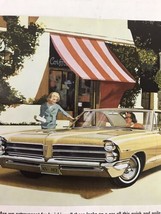 1965 Pontiac Vtg 1964 Print Ad Two Ladies - $9.89