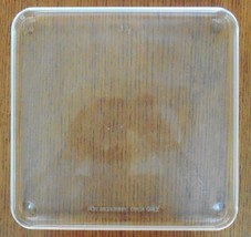 SQUARE 10 5/8&quot; x 10 1/2&quot; MICROWAVE CLEAR GLASS TRAY OVEN PLATE Clean - $33.41 CAD