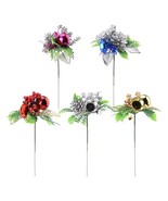 QSDGFH 5pcs Christmas Decoration, Artificial Plants with Trumpet Berries... - $47.37 CAD