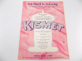 Vintage Sheet Music Score 1953 Strangers In Paradise From Kismet Musical - £7.00 GBP