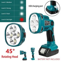 14.4/18V 4 Led Spotlight Light Work Light Lamp Pivot Torch For Makita Dm... - £51.83 GBP