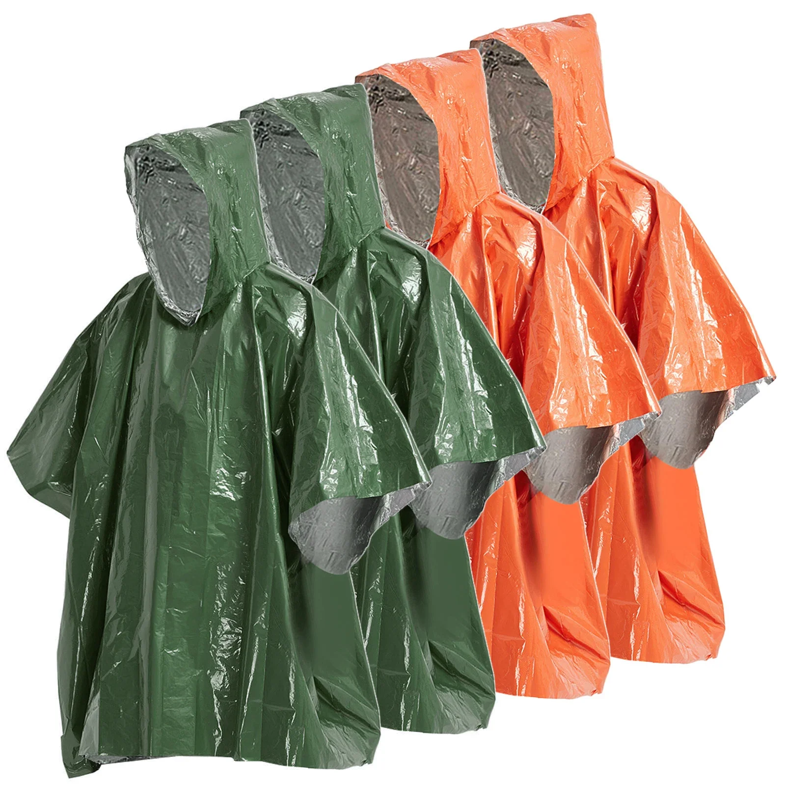 Waterproof Emergency Raincoat Aluminum Film Poncho Warm Thermal Blanket Rainwear - £8.44 GBP