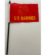 U.S. Marines 4&quot;x6&quot; Flag Desk Table Stick Military - £4.94 GBP