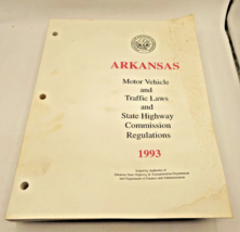VTG 1993 Arkansas Motor Vehicle &amp; Traffic Laws manual state highway commission - £15.14 GBP