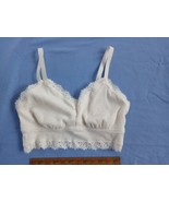 Aerie Ribbed lace trim longline bralette size XL cream color - $12.00