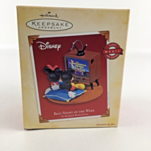 Hallmark Keepsake Ornament Mickey Minnie Disney Best Night Of The Week N... - £59.85 GBP