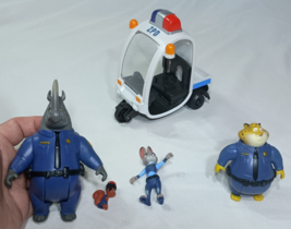 Tomy Disney Zootopia Toy Lot Judy Hopps, McHorn, Clawhauser, Safety Squirrel + - $19.59