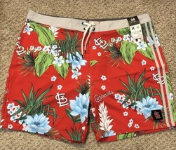 Hurley 47 Brand MLB St. Louis Cardinals Boardshorts Trunks NWT $70 MSRP Size 38 - £27.62 GBP