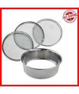 Compact 3 Piece Soil Sieve Set - 8-1/4&quot; Japanese Gardening Tool for Prec... - $950.11 MXN