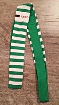 IZOD Men&#39;s Slim Square Cotton Stripe Tie Green / White - $40.27