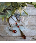 Pretty Brown Crystal and Glass Pendulum - $16.95
