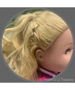 Purple Pearly Doll Hair Barrettes 14-18” Fashion Dolls • Doll Hair Acces... - £6.17 GBP