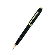 Cross Townsend 23CT Gold Plated Black Lacquer Pen - Rollerball - $269.06