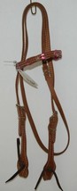 Pioneer Horse Tack Product Number 3852 Leather Headstall Reins Pink Leather Lace - £59.95 GBP