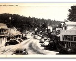 Main Street View Crestline California CA UNP WB Postcard H28 - $17.77