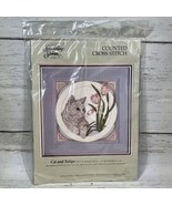 CATS and TULIPS Counted Cross Stitch Something Special Candamar Kit 5037... - £12.32 GBP