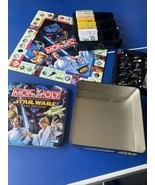 Star Wars Monopoly Saga edition Board Game Collector&#39;s Metal Tin Cib Nice - $433.27 MXN