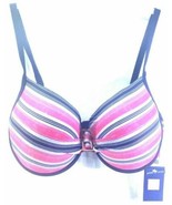 Cayo De Agua Womens Bikini Multicolour Stripe Size 10 D Cup Swim Bathing... - £13.90 GBP