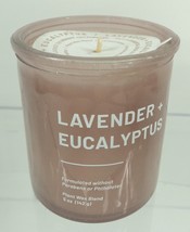 Project 62 5 oz Scented Plant Wax Blend Candle - Lavender &amp; Eucalyptus - New - £3.98 GBP