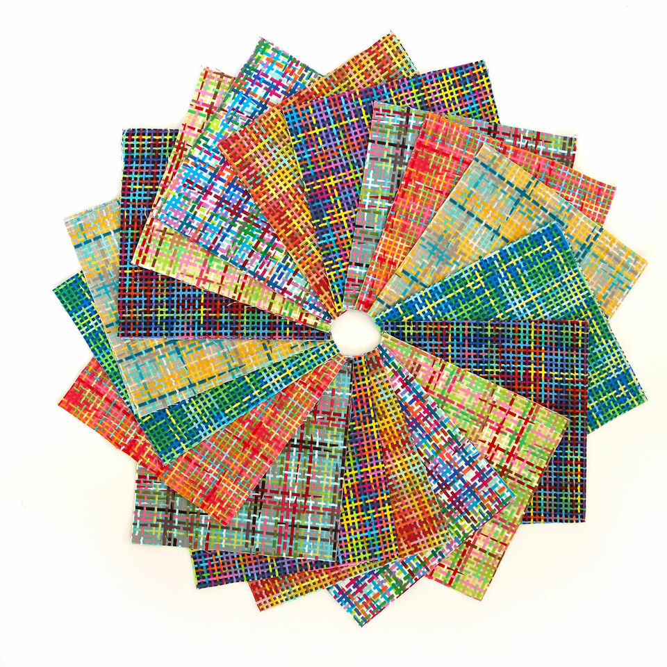 90 Pcs Pretty in Plaid Pre-Cut Charm Pack 5&quot; Squares 100% Cotton Fabric ... - $32.00