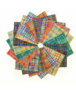 90 Pcs Pretty in Plaid Pre-Cut Charm Pack 5&quot; Squares 100% Cotton Fabric ... - $43.76 CAD