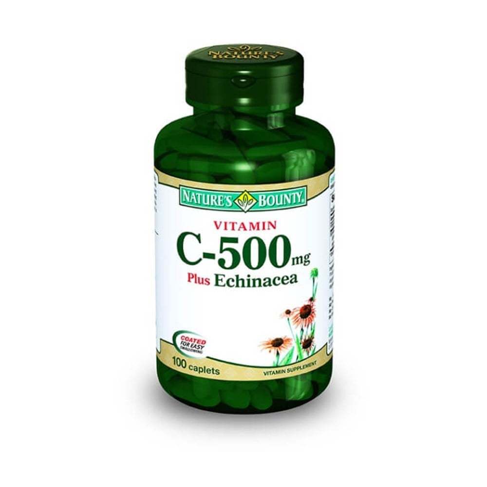 Nature's Bounty Vitamin C-500 mg Plus Echinacea 100 Caplets