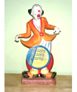 Vintage Clown Figurine by Giftables Porcelain 1970s 8 1/2&quot; Tall - $14.95