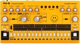 Analog Drum Machine, Behringer Rd-6-Am, In Yellow. - $234.96