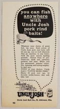 1964 Print Ad Uncle Josh Pork Rind Baits for Fishing Atkinson,Wisconsin - $8.98