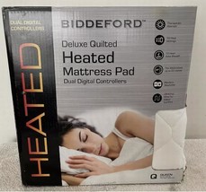 Biddeford Deluxe Queen Quilted Heated Electric Mattress Pad Dual Control... - $66.49