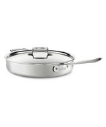 D5 Stainless Brushed 5-ply Bonded Cookware, Saute Pan with lid, 6 quart - $224.39