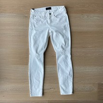 VINCE 5 Pocket Ankle Skinny White Distressed Jeans sz 24 - £32.75 GBP