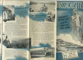 Massachusetts Travel Brochure 1939 New York World&#39;s Fair Hand Out  - $17.82