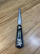 Vintage Alberta Canada Prairie Rose Travel Souvenir Letter Opener KG JD - £11.67 GBP