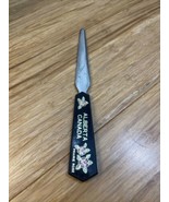 Vintage Alberta Canada Prairie Rose Travel Souvenir Letter Opener KG JD - £11.68 GBP