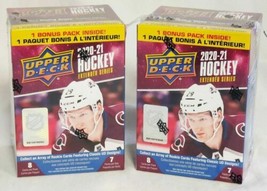 2 Upper Deck NHL 2020-21 Extended Series Hockey Trading Card BLASTER Box 2021 UD - £29.44 GBP