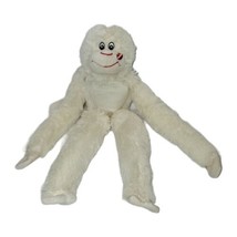 Best Made Toys Hanging Monkey Plush White Kiss Stuffed Animal Hook Loop hand 21&quot; - £9.72 GBP