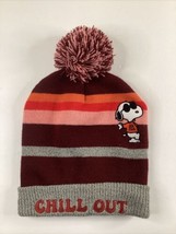 Peanuts Snoopy Joe Cool Chill Out Beanie Winter Hat Acrylic Ski Cap - $14.84