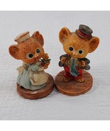 Vintage Enesco Miceville Nurse &amp; Mr. Shopmouse Shop Mouse miniature figu... - $513.18 MXN