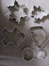 Ann Clark Cookie Cutters 5-Piece Christmas Set with Recipe Booklet - £6.17 GBP